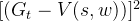 [(G_t-V(s,w))]^{2}